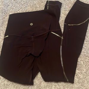 brown lululemon leggings